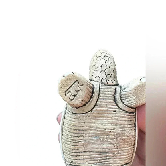 Vintage Artesania Rinconada Uruguay Green Turtle Art Pottery Figurine Signed - Picture 8 of 11